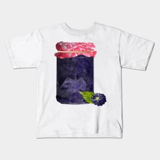 Jam jar & blackbberry Kids T-Shirt